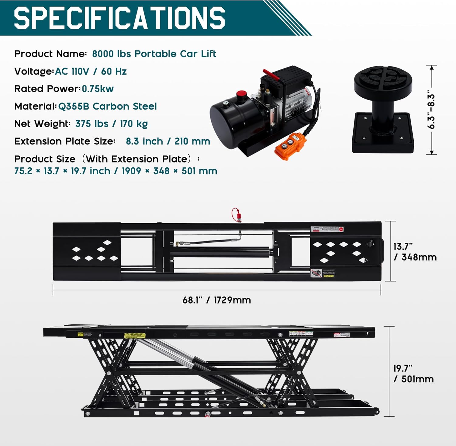 Albott 8000 LBS portable car lift review,Albott 8000 LBS car lift review and rating,is Albott portable car lift worth buying,Albott 8000 LBS car lift review pros cons,Albott portable car lift review honest opinion,Albott 8000 LBS car lift review verdict unboxing and complete package contents