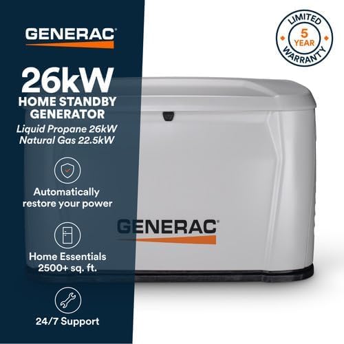 Generac 26kW home standby generator review,Generac 26kW generator pros cons,is Generac 26kW worth it,Generac 26kW vs Kohler 26kW,best whole house generator,Generac home standby generator reliability performance testing and real-world results