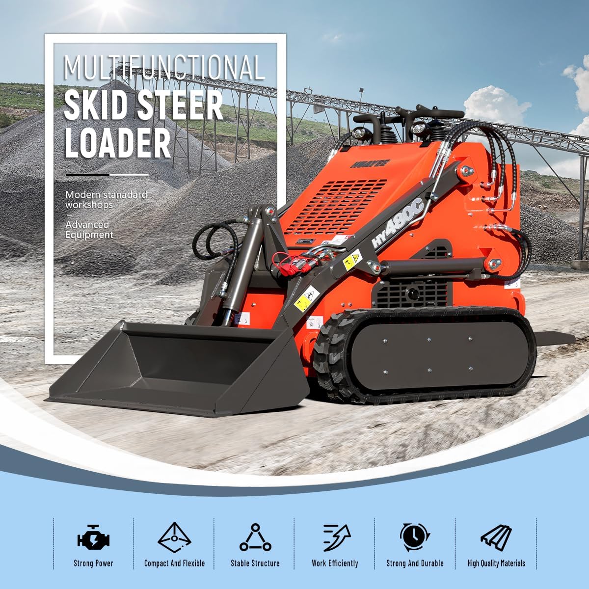 Step-by-step guide for HUAYEE HY480C mini skid steer review,should I buy HUAYEE HY480C,HUAYEE HY480C vs alternatives,HUAYEE HY480C pros cons,best mini skid steer loader,HY480C worth buying - complete tutorial