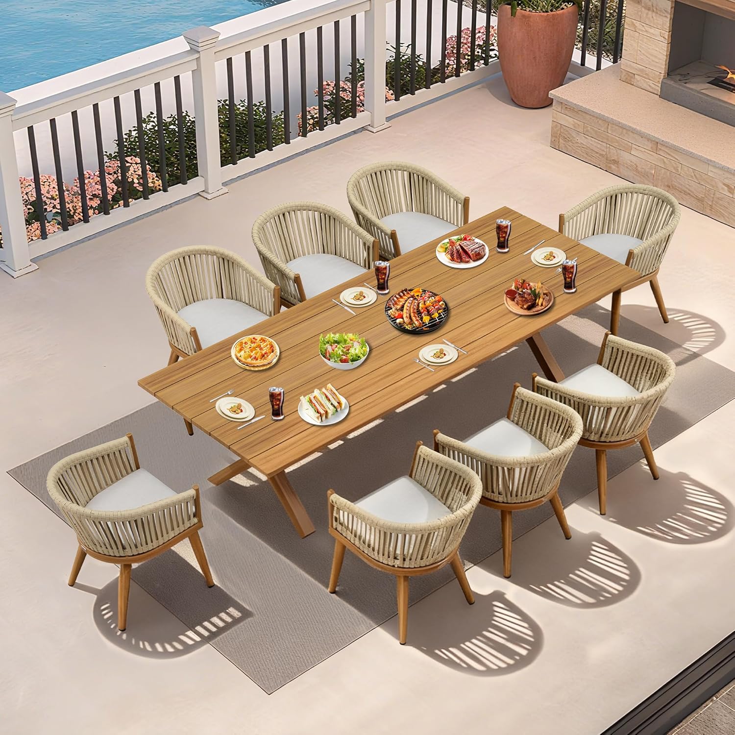PURPLE LEAF 9 Piece outdoor dining set review,PURPLE LEAF dining set review and rating,is PURPLE LEAF 9 piece worth buying,PURPLE LEAF patio set review pros cons,PURPLE LEAF wicker chairs review honest opinion,PURPLE LEAF aluminum dining table review verdict - detailed features and technical specifications