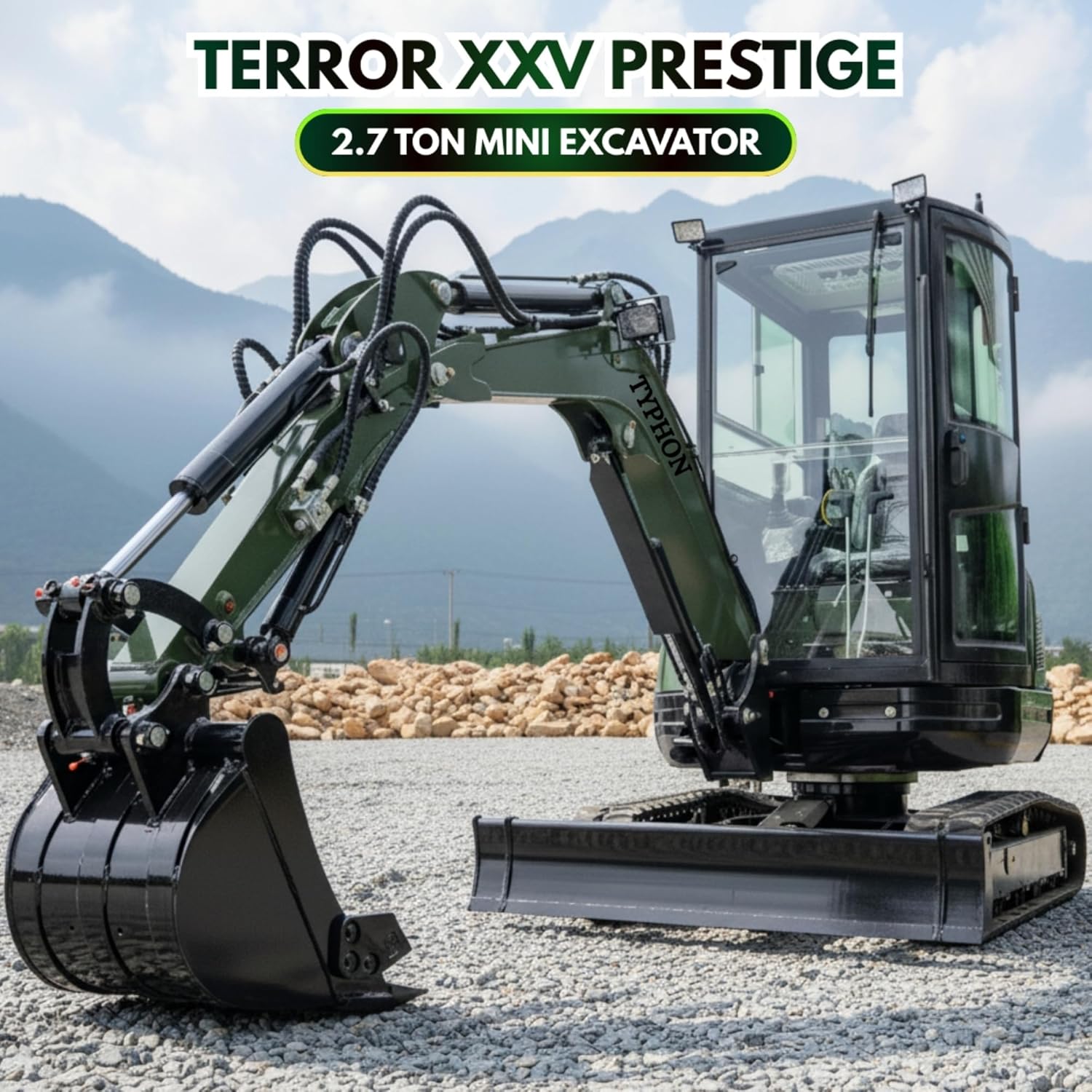Typhon Terror mini excavator review,should I buy Typhon Terror excavator,Typhon Terror vs alternatives,Typhon Terror mini excavator pros cons,Typhon Terror worth buying,best 2.7 ton mini excavator unboxing and complete package contents