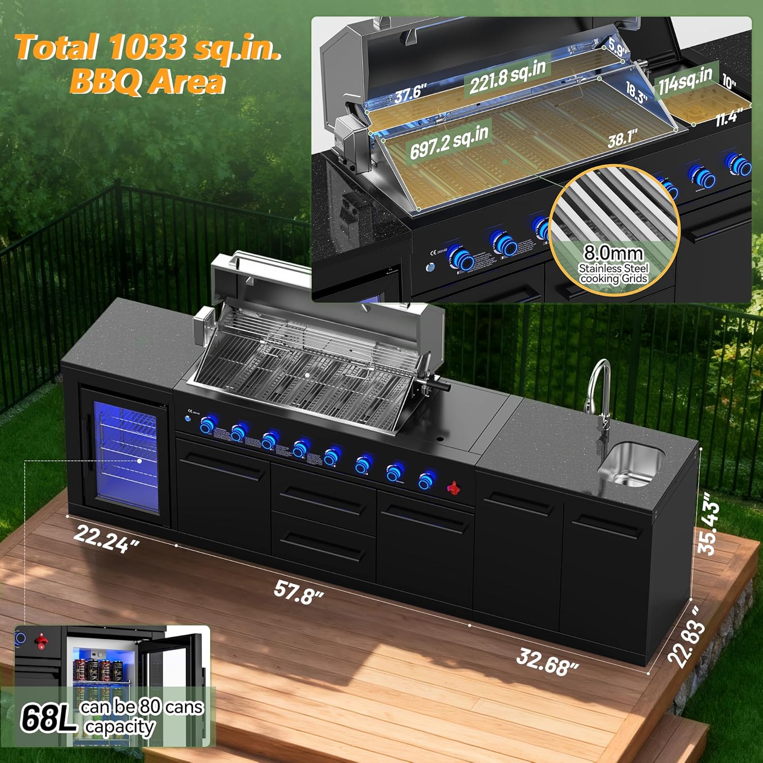 VESTIVIUM all-in-one outdoor kitchen review,should I buy VESTIVIUM outdoor kitchen,VESTIVIUM outdoor kitchen pros cons,best all-in-one outdoor kitchen,VESTIVIUM modular grill station unboxing and complete package contents