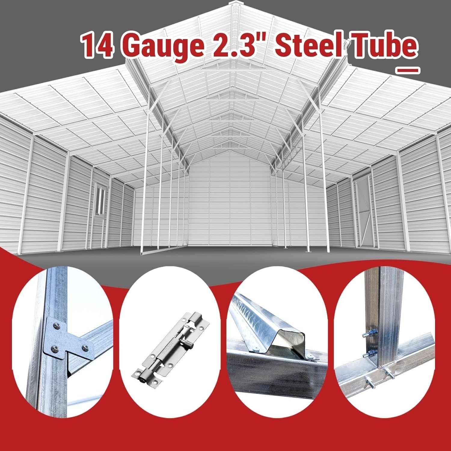 Yuntu Rapid Drive 42x30FT barn garage review,42x30FT metal storage shed worth buying,heavy-duty steel barn garage pros cons,best large RV garage storage,should I buy a 42x30FT barn garage,Yuntu Rapid Drive metal building alternatives performance testing and real-world results