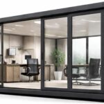 Image 1 of expandable modular office cabin