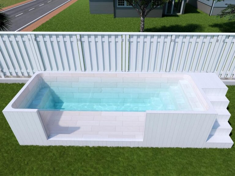 Image 1 of fiberglass swimming pool